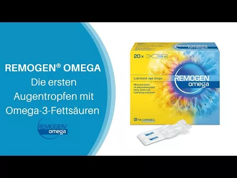 Video om REMOGEN Omega øjendråber, 20X0,25 ml