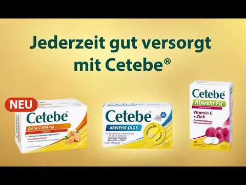 Video om CETEBE ABWEHR plus C-vitamin + D3-vitamin + zinkkapsler, 30 stk