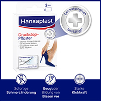 HANSAPLAST Transparent beskyttelsespude til trykstop, 2 stk
