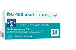 IBU 400 akut-1A Pharma filmovertrukne tabletter, 30 stk