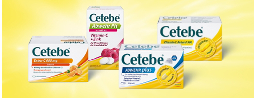 CETEBE C-vitamin kapsler med forlænget frigivelse 500 mg, 60 stk