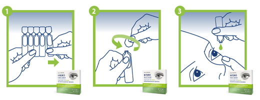 DR.THEISS Hydro med Grønne øjendråber enkeltdosis amp., 20X0,35 ml