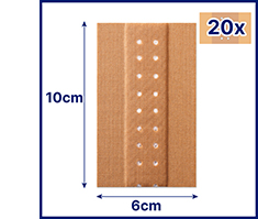 HANSAPLAST Klassisk gips 6 cmx2 m, 1 stk