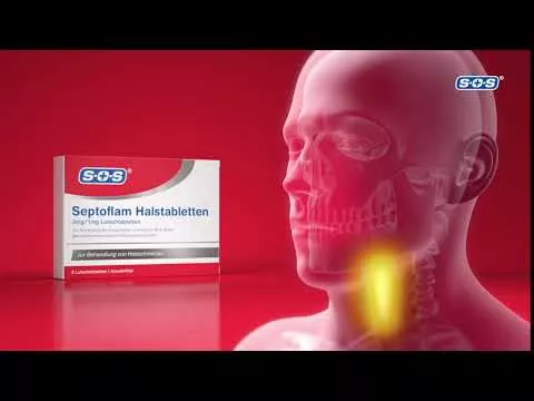 Video om Septoflam halspastiller (8 stk.)
