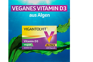 VIGANTOLVIT 2000 I.U. Vitamin D3 veganske bløde kapsler, 120 stk