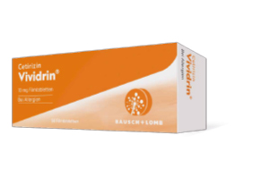 CETIRIZIN Vividrin 10 mg filmovertrukne tabletter, 100 stk