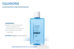 DUCRAY SQUANORM Zink-hårtinktur mod skæl, 200 ml