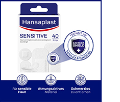 HANSAPLAST Sensitive plastre hypoallergene strips, 40 stk