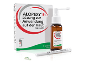 ALOPEXY 5% opløsning til påføring på huden, 3X60 ml