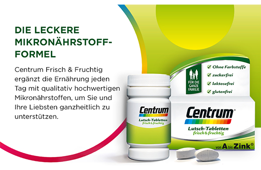 CENTRUM friske & frugtpastiller, 60 stk