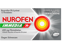NUROFEN Immedia 400 mg filmovertrukne tabletter, 12 stk