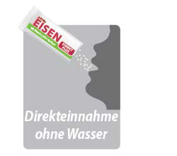 EISEN DIREKT plus C-vitamin+folinsyre+B12-pulver, 60 stk