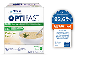 OPTIFAST Suppe kartoffel-porre pulver, 8X55 g