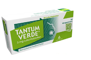 TANTUM VERDE 3 mg sugetabletter med mintsmag, 20 stk