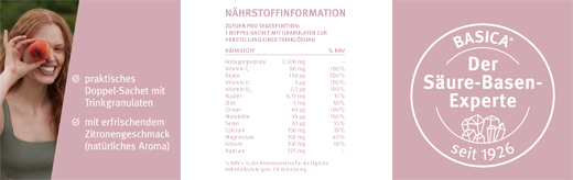 BASICA Drikkegranulat til huden i 30 dage, 30 stk