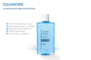 DUCRAY SQUANORM Zink-hårtinktur mod skæl, 200 ml