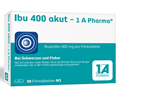 IBU 400 akut-1A Pharma filmovertrukne tabletter, 50 stk
