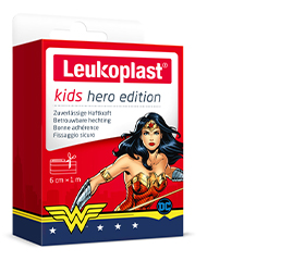 LEUKOPLAST børneplaster helt Wonder Woman 6 cmx1m, 1 stk