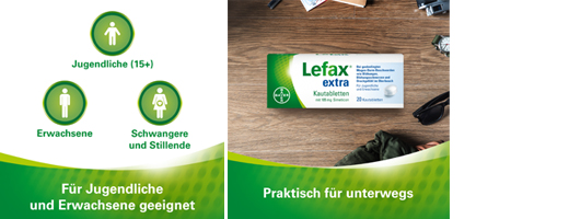 LEFAX ekstra tyggetabletter, 20 stk