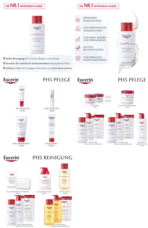 EUCERIN pH5 vaskelotion til følsom hud, 200 ml
