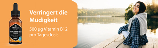 VITAMIN B12 100 µg veganske højdosisdråber, 50 ml