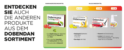 DOBENSANA Urte kirsebærsmag Vit.C & Zink Pastil, 16 stk