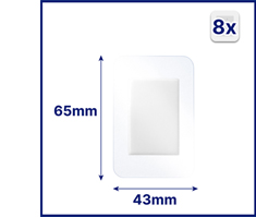 HANSAPLAST Fast Healing Plaster Strips, 8 stk