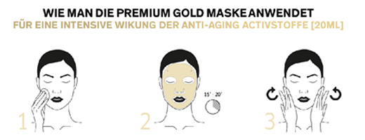 LIERAC Premium perfecting gold sheet mask, 1X20 ml