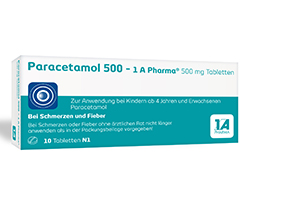 PARACETAMOL 500-1A Pharma-tabletter, 10 stk