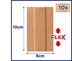 HANSAPLAST Elastiske plastre 6 cmx1 m, 1 stk