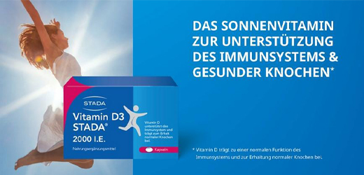 VITAMIN D3 STADA 2000 I.U. kapsler, 60 stk