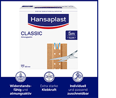HANSAPLAST Klassisk gips 4 cmx5 m, 1 stk
