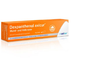 DEXPANTHENOL axicur sår- og helingscreme 50 mg/g, 20 g