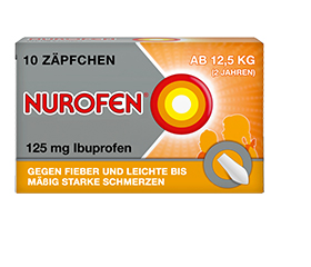 NUROFEN Junior 125 mg suppositorier, 10 stk