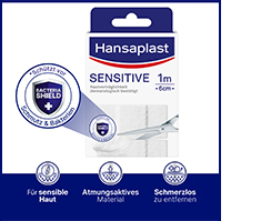 HANSAPLAST Sensitiv gips hypoallergen 6 cmx1 m, 1 stk