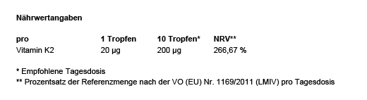 VITAMIN K2 MK7 veganske højdosisdråber, 50 ml