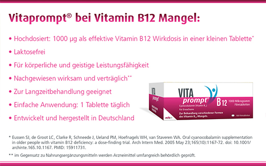 VITAPROMPT 1000 mikrogram filmovertrukne tabletter, 100 stk