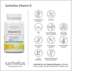 SANHELIOS D-vitamin 1.000 I.E. tabletter, 365 stk