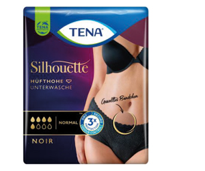 TENA SILHOUETTE normal L noir, 9 stk