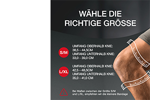 HANSAPLAST Sportsknæbandage størrelse M, 1 stk
