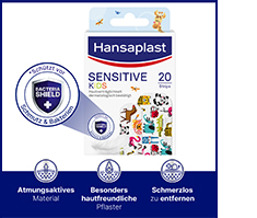 HANSAPLAST Sensitive børnegipsstrimler, 20 stk