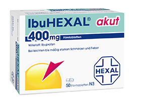 IBUHEXAL akut 400 filmovertrukne tabletter, 50 stk