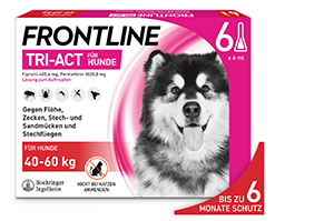 FRONTLINE Tri-Act-opløsning til drypning på hunde 40-60 kg, 6 stk