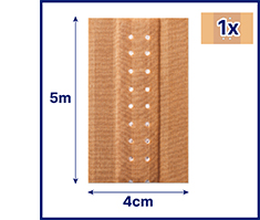 HANSAPLAST Klassisk gips 4 cmx5 m, 1 stk