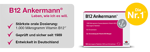B12 ANKERMANN overtrukne tabletter, 50 stk