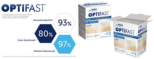 OPTIFAST home cream vaniljepulver, 8X55 g