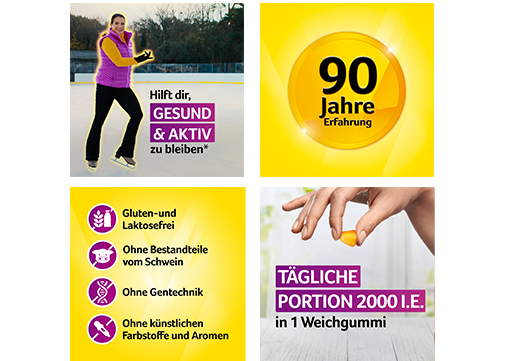 VIGANTOLVIT 2000 I.U. Vitamin D3 bløde gummier, 60 stk