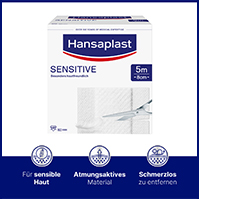 HANSAPLAST Sensitive plastre 8 cmx5 m rulle, 1 stk