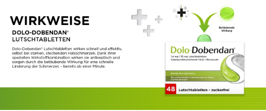 DOLO-DOBENDAN 1,4 mg/10 mg sugetabletter, 48 stk