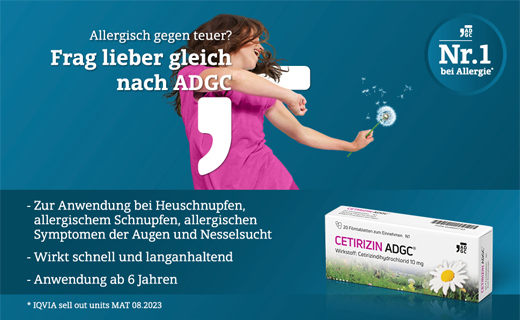 CETIRIZIN ADGC Filmovertrukne tabletter, 20 stk